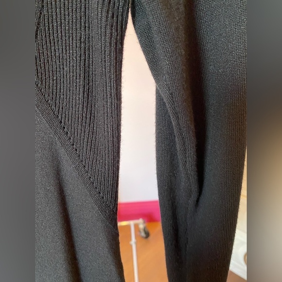 Guess Black Long Sleeve Form Fitting Mini Cocktail Dress Medium - Picture 8 of 13